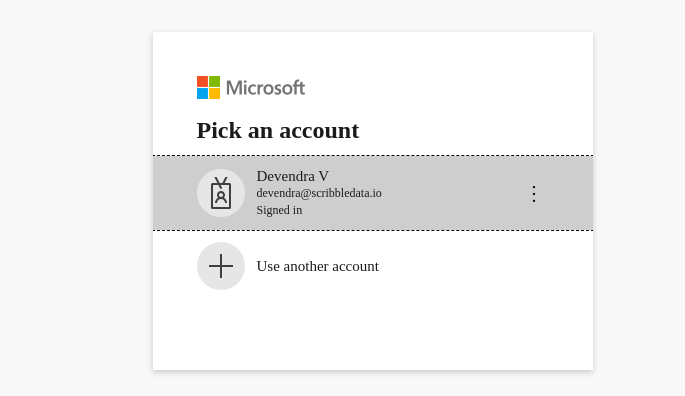 Azure sign-in